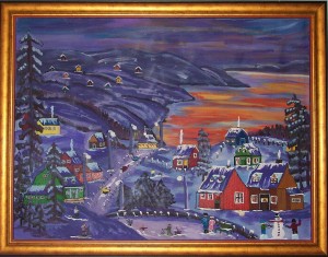The Village painting